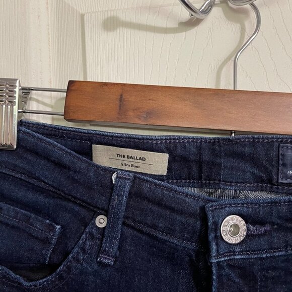 Adriano Goldschmied Womens Dark Wash Mid Rise The Ballad Slim Boot Jeans Size 26 - Picture 3 of 9